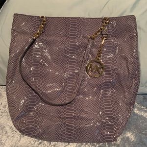 Micheal Kors Blue Lizard shoulder Bag.